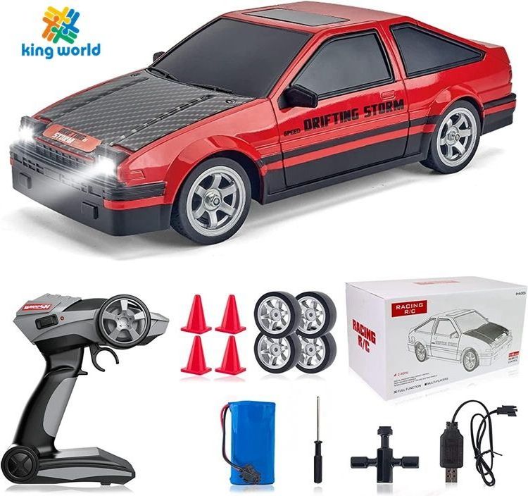 Hot Sale Factory Direct Sales Indoor and outdoor Electric Children's model two sets of high-speed tires 1/16 drift car toys