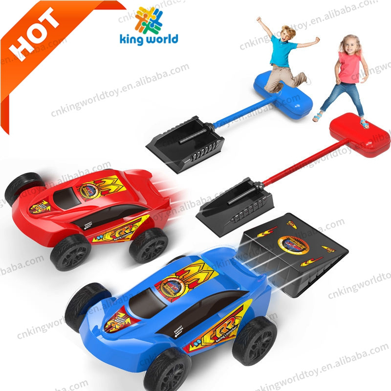 New Arrival Rocket Dueling Launching Racers Toy Foot Catapult Rocket Racing Car Launcher Outdoor Sports