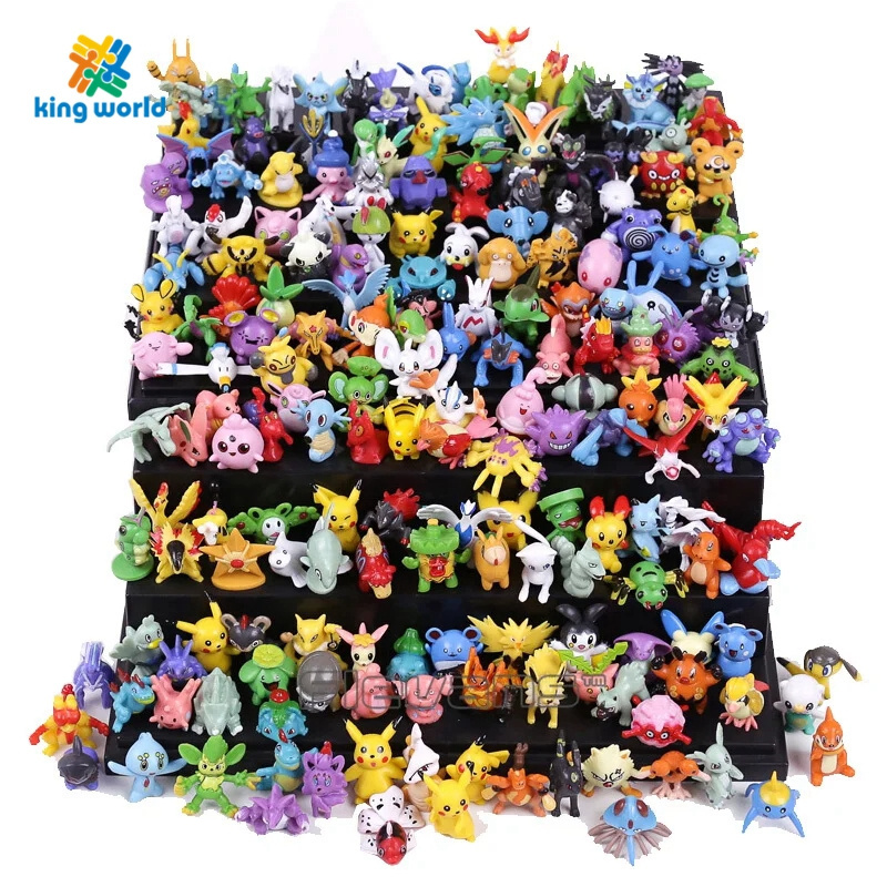 Wholesalers 2024 Pokemoned Figures Toys 144Pcs Collection 2-3cm Pikachu Anime Figure Model Dolls Child Gift