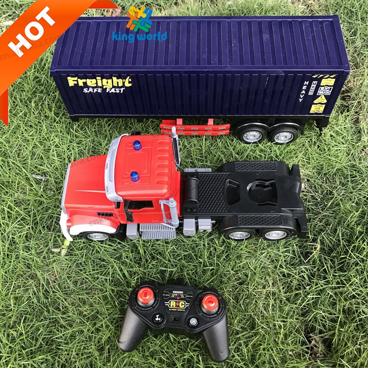 Rc trailer Big Trucks Electric Container Tanker Rechargeable battery included hobby Remote Control Car Vehicles For Boy