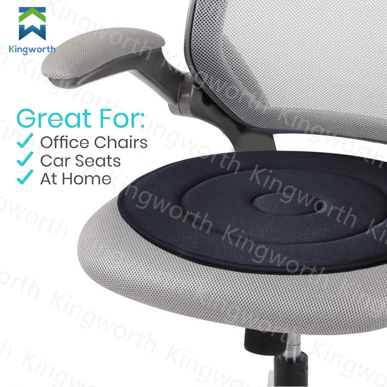 Kingworth Car Seat Revolving Rotating Cushion Swivel Foam Mobility Aid Chair Seat Cushion Pad