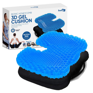 Kingworth Office Chair Silicone Car Tpe Sit Wheelchair 3d Ice Pad Gel Seat Cushion