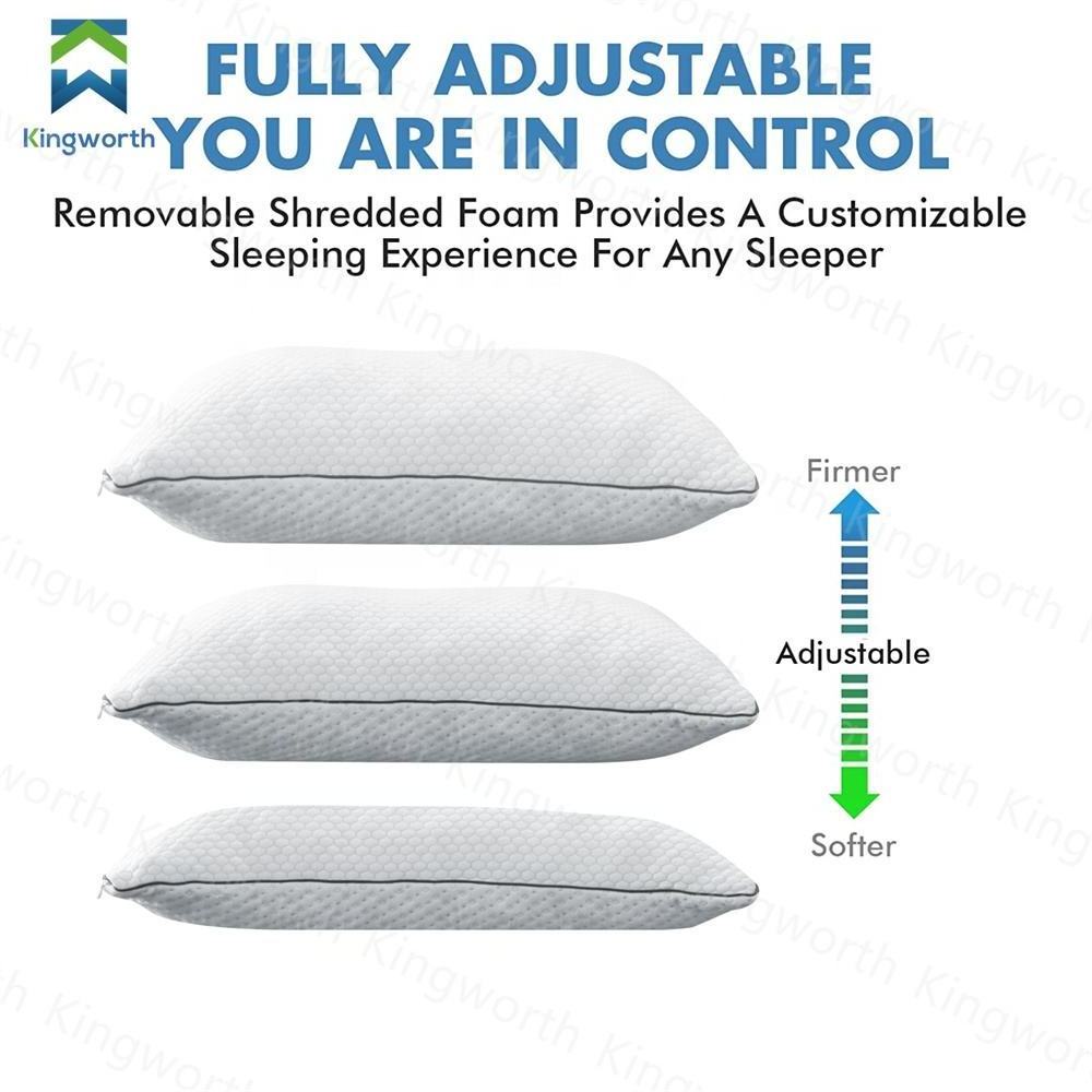 Pillows Suppliers Manufacturers White Designer Position Shredded Memory Foam Health Ergonomic Neck Gel Pillow Sleep For Sleeping