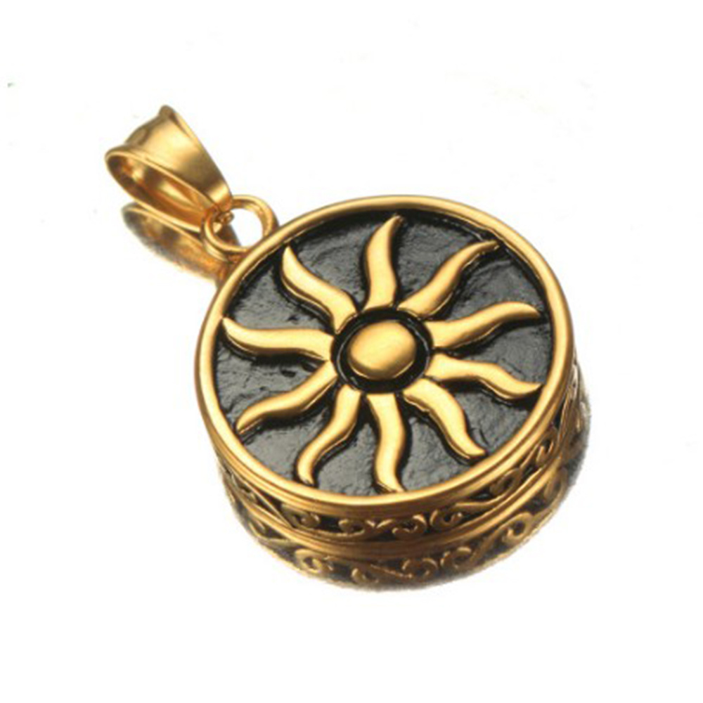 Stainless Steel Onyx Charm Perfume 24k Good Luck Charms Designs 18k Pendants Gold Pendant Locket For Men