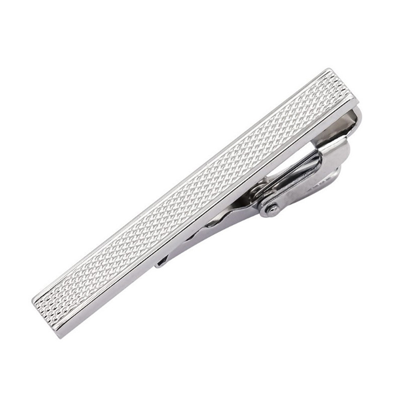 Wholesale Men'S Simple Blank Silver Tie Bar Clip