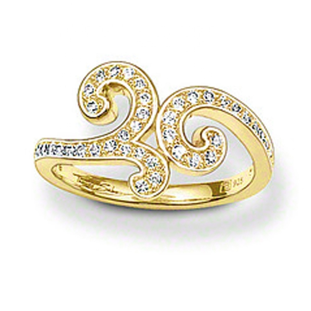 Fancy Arabic 24 Carat Yellow Gold Wedding Ring For Women