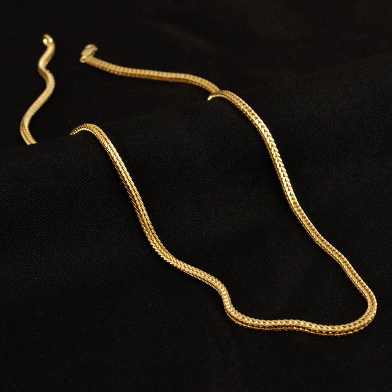 18K Plated Gold Jewelry Chain, Gold Plated Chain For Jewellery Making