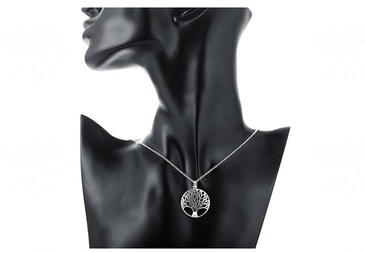 Female 925 Silver Tree Of Life Pendant Necklace Jewelry