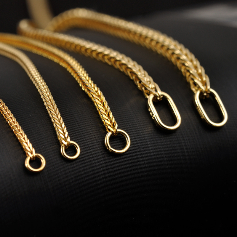 18K Plated Gold Jewelry Chain, Gold Plated Chain For Jewellery Making