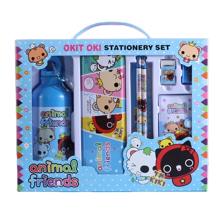 Children'S Stationery Box Kindergarten Gift Learning Supplies Primary School Stationery Nine Sets School Supplies