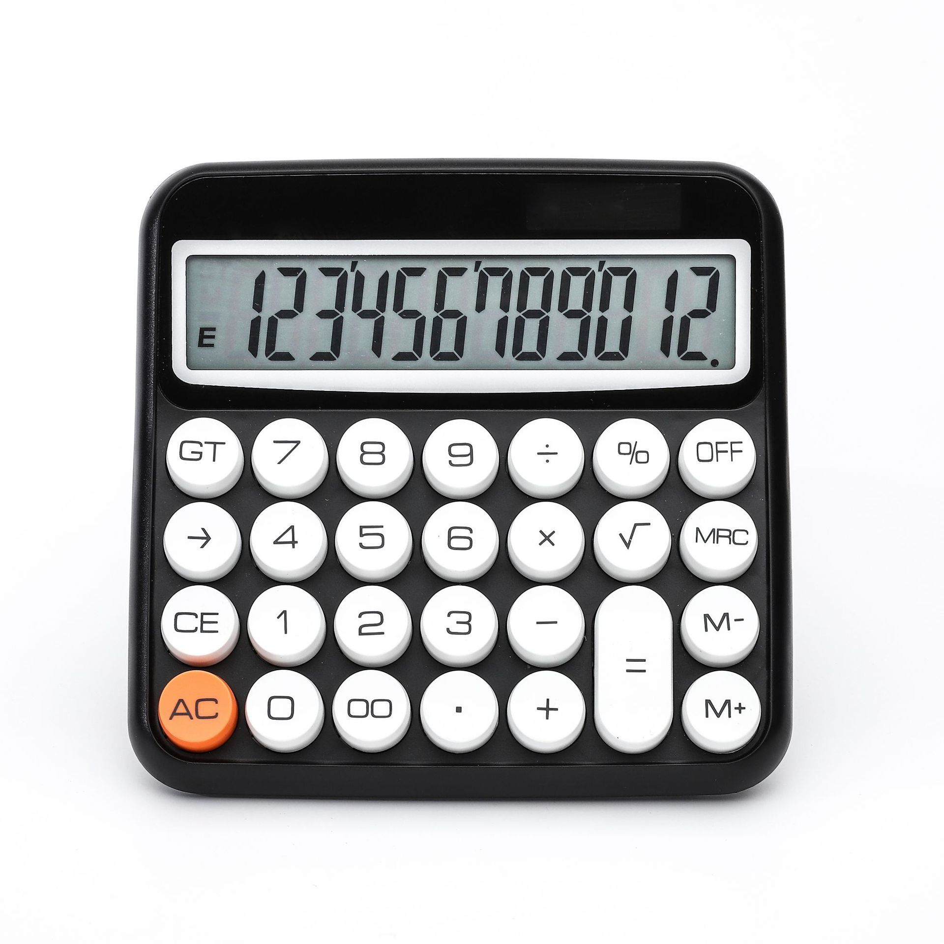 12 Digits Electronic Calculator White  Dual Power Calculator Office Financial Basic Desk Calculator Pink And Blue