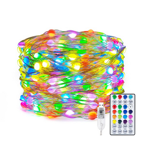 100LED christmas tree lights remote control color changing fairy string lights 10m Party festival decorate LED lights