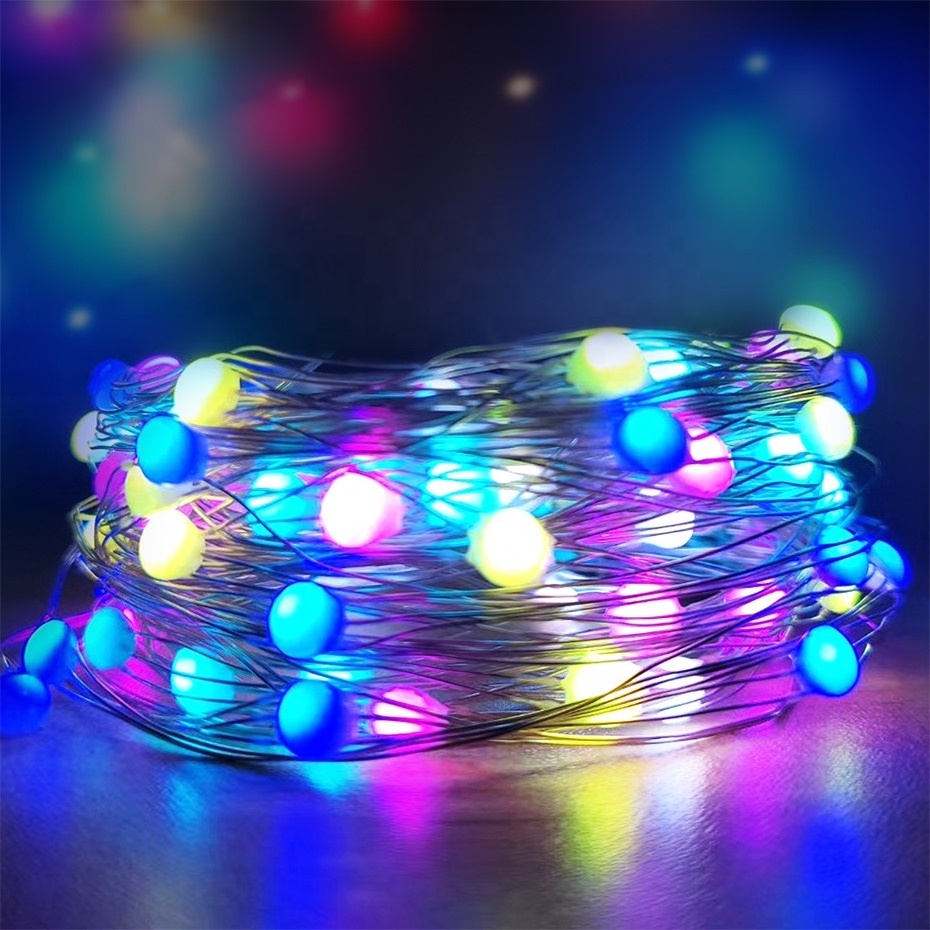 100LED christmas tree lights remote control color changing fairy string lights 10m Party festival decorate LED lights