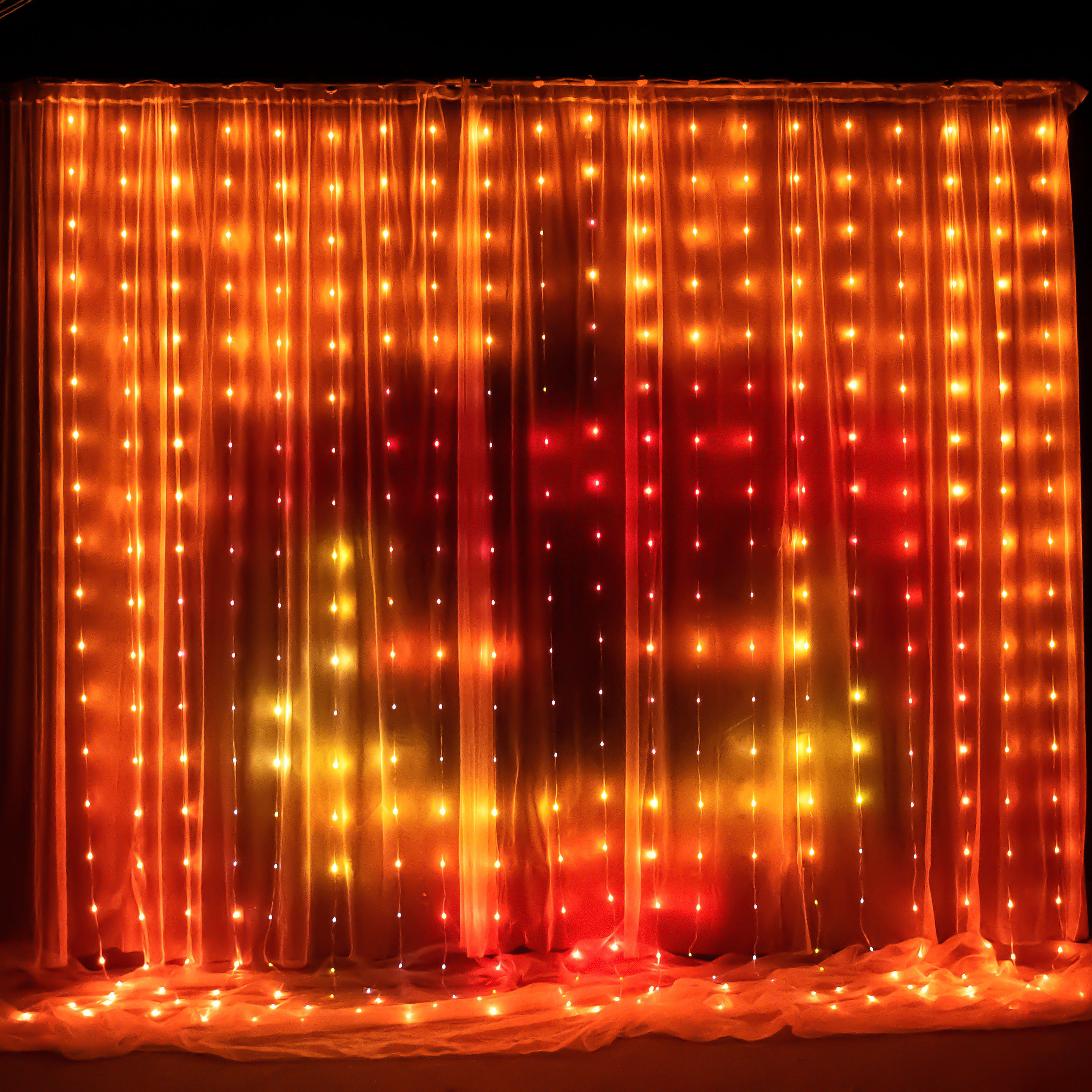 Smart curtain light KINGYI APP controls DIY pixel light ws2811 fairy bedroom curtain decoration atmosphere light string