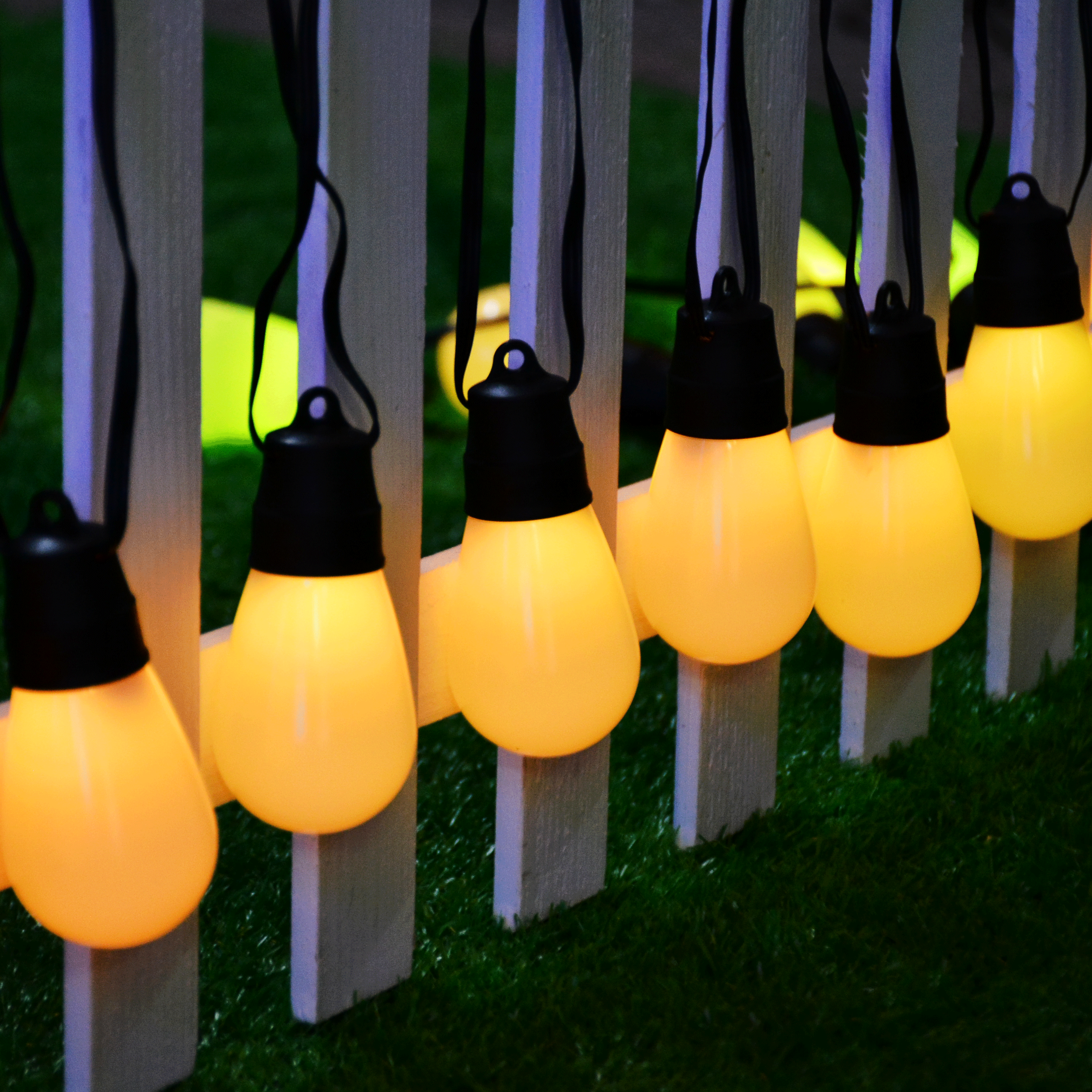 S14 Bulb IP67 Shatterproof App Control Patio Solar LED Edison Vintage Lights String Smart RGB Garden Hanging Decoration Lighting