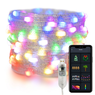 10M USB Smart LED Fairy String Lights Christmas Tree RGB Garland Decoration Holiday Indoor Outdoor With BLE App Remote Control