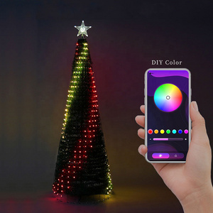 holiday lights KINGYI led tree light for home garden party decorations Luci a LED App controls variable pattern smart lights