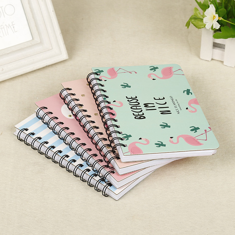 A5 Blank Coil Notebooks Thickened Simple Design Diary Spiral Notebook Small Fresh Soft Writing Notebook With Logo