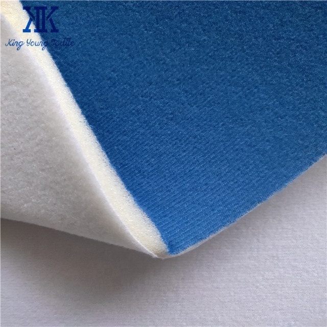 foam back velour fabric / bonded with loop pile fabric / foam back laminated bonded velvet fabric