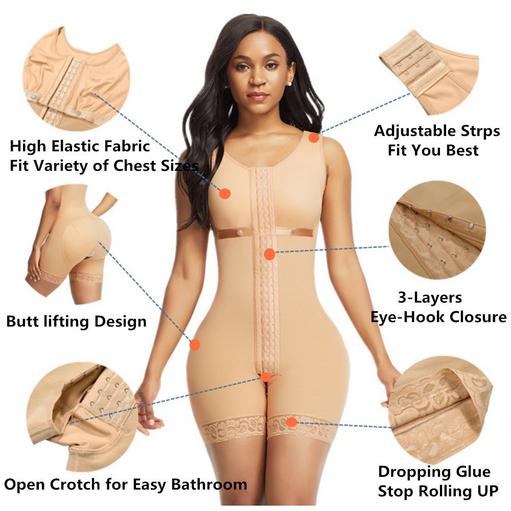 Fajas Colombianas post surgery Waist Trainer Tummy Strap Slimming Girdle Body Shapewear Butt Lifter shaper Women