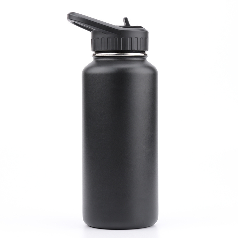 32oz 500ml 2 litre Motivational Double walled Insulated 18/8 Stainless Steel Vacuum Flask Sports Water Bottles