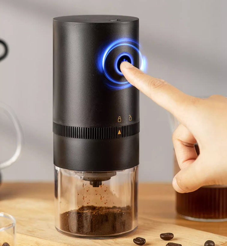 USB Rechargeable automatic multi adjustable grind maker burr espresso coffee bean electric coffee grinder