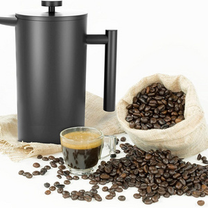 Barista Kit Double Walled 4 Filter Screens Stainless Steel Espresso Coffee Maker French Press