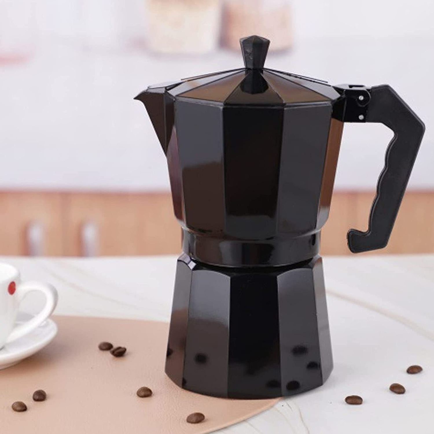 customized color percolator Cuban 3 6 9 Cup Coffee Maker Italian Brewer Stovetop Espresso Maker Moka pot