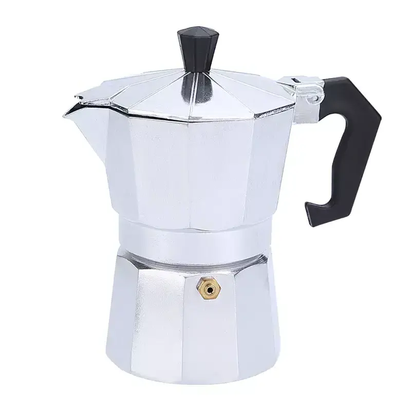 customized color percolator Cuban 3 6 9 Cup Coffee Maker Italian Brewer Stovetop Espresso Maker Moka pot