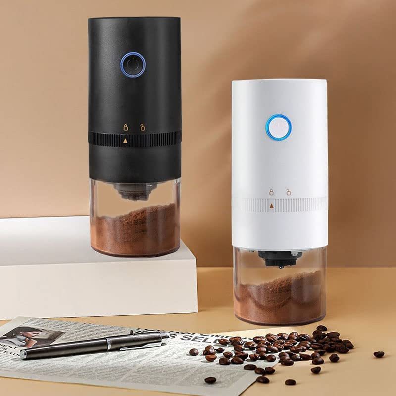 touch operation Portable Li Battery Electric USB Rechargeable Coffee Bean Grinder with Ceramic Conical  Blade