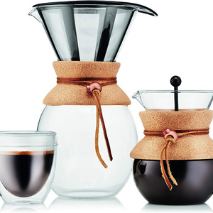 1000ml 32 oz Coffee Drip Filter Cup Classic Series Glass Stovetop Safe Tea Kettle Pour Over Coffee Makers