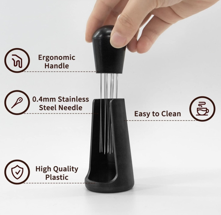 Tools Coffee Maker Accessories Stainless Steel Espresso Power Tamper Coffee Stirrer Needle Coffee Distributor