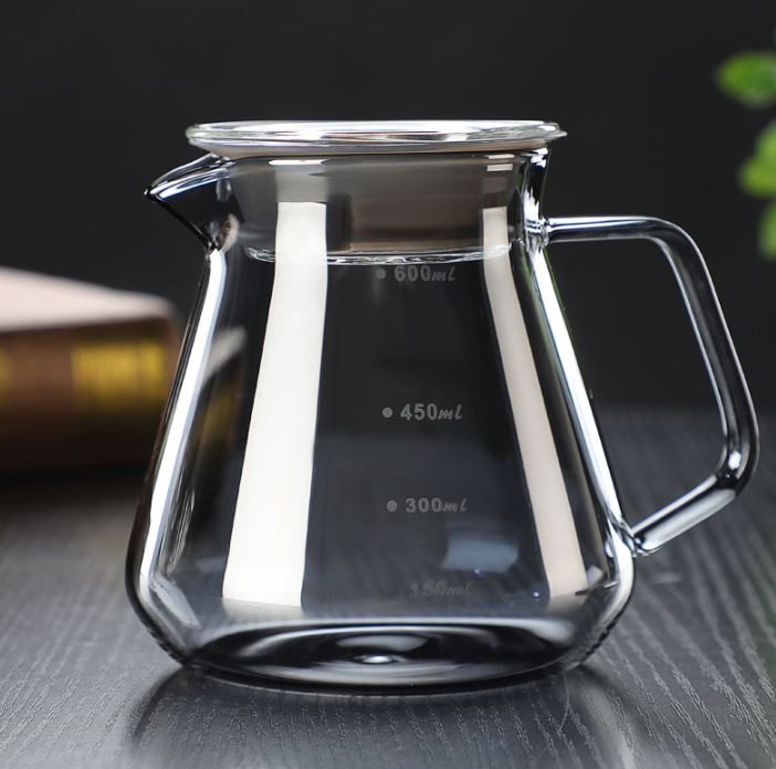 V 60 Range Server Glass White 600ml 400ml Coffee Filter Single Tube Pour Over Coffee Makers