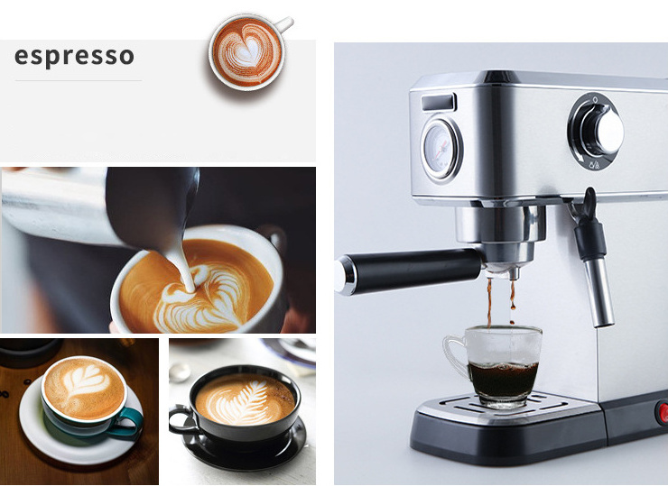 Customizable 3 in 1 Milk Mixer Frother Espresso Drip Coffee Maker Italian Automatic Expresso Electric Coffee Machine