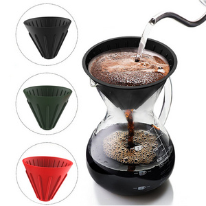 Coffee Accessories Brewing Drip Coffee Kit Filter Maker Italian Express Dripper Maker Reusable Silicone Coffee Filter