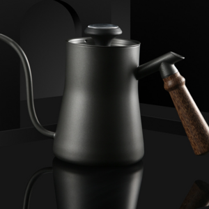 Customizable 600ml Pour Over Kettle Coffee and Tea Pot Built in Thermometer Dripper Gooseneck Kettle Coffee Set