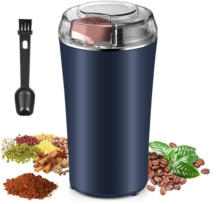 Kingze Removable Durable Electric Coffee Grinder Stainless Steel Herb Blades Fresh Grind Spice Grinder Machine