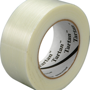 Original 8934 Clear Transparent Glass Fiber Tartan Filament Tape for Packing