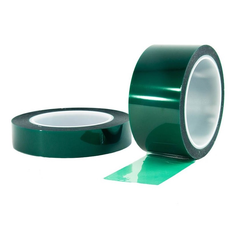 Green Blue Clear Polyester Tape with Silicone Adhesive Powder Coating Masking Tape