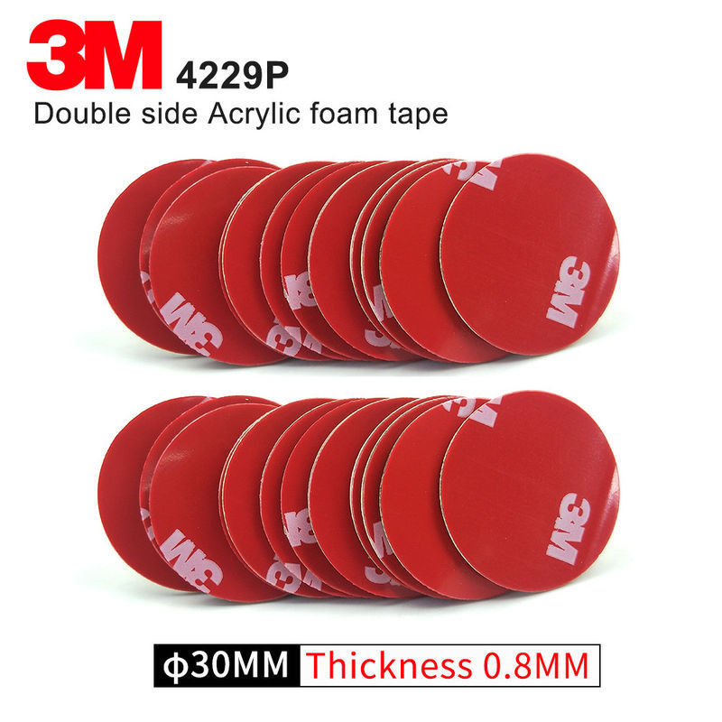 Double Sided Adhesive Acrylic Foam Original 4229P Kiss Cut Tape 75MM Circle Gray Original Automotive Car Tape