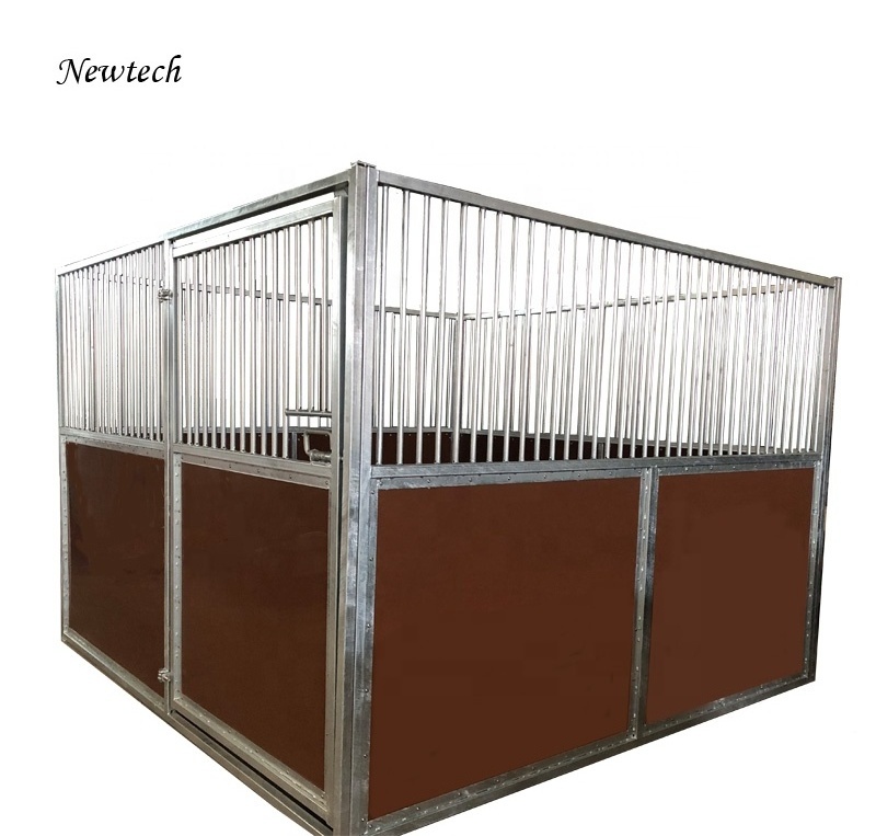 HDPE or PVC infilled 3m x2.2m galvanized portable temporary horse stables horse stall panel