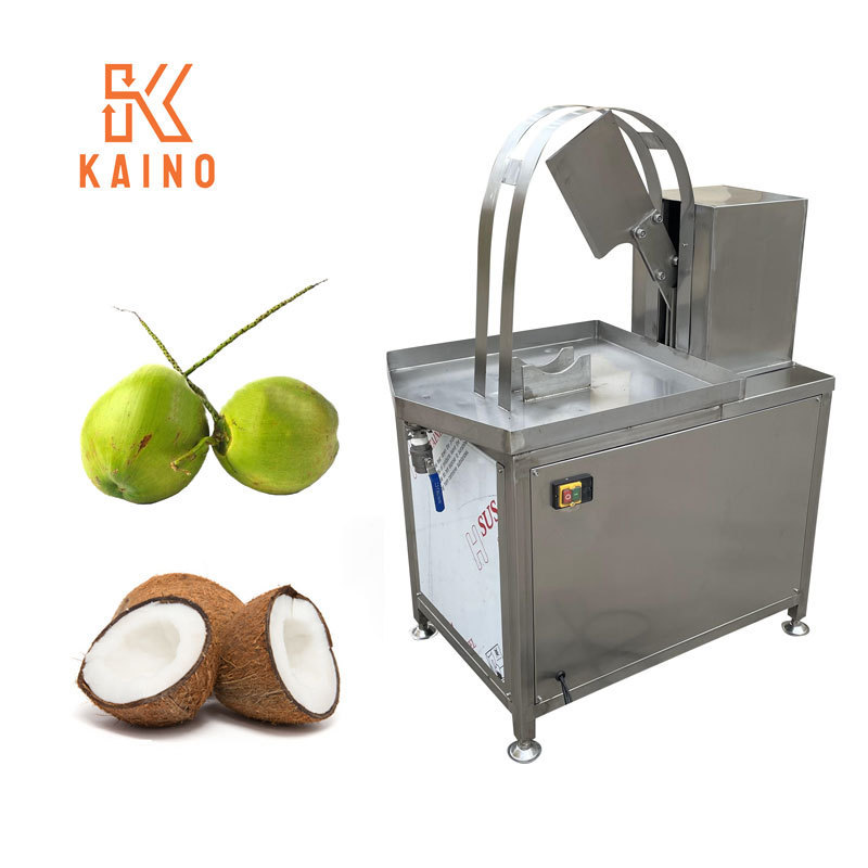 Easy to Use Stainless Steel Fresh Green Coconut Cutting Half Juice Extractor/ Huge Coconut Cutting Machine