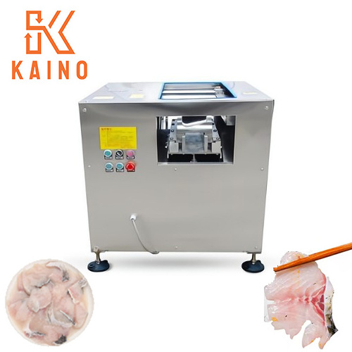 KAINO Commercial High Capacity Stainless Steel Double Chamber Fish Slicer Slicing Fillet Machine