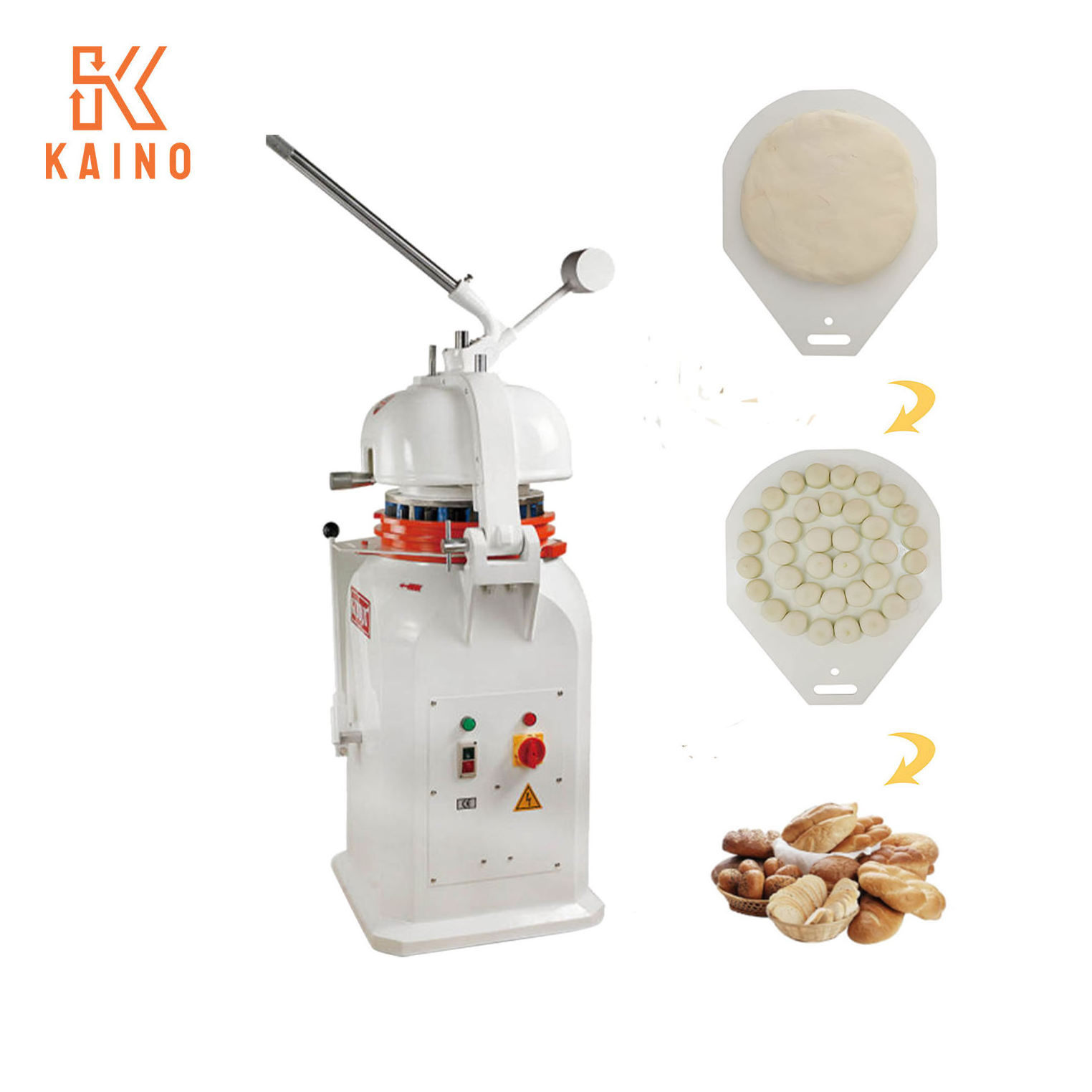 electric bread cookie dough ball divider and rounder roller machine