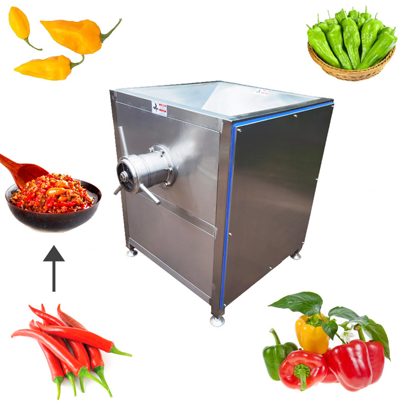 Commercial Big Capacity Automatic Green Pepper Mincer Crusher Shredder Fresh Chili Chopping Machine