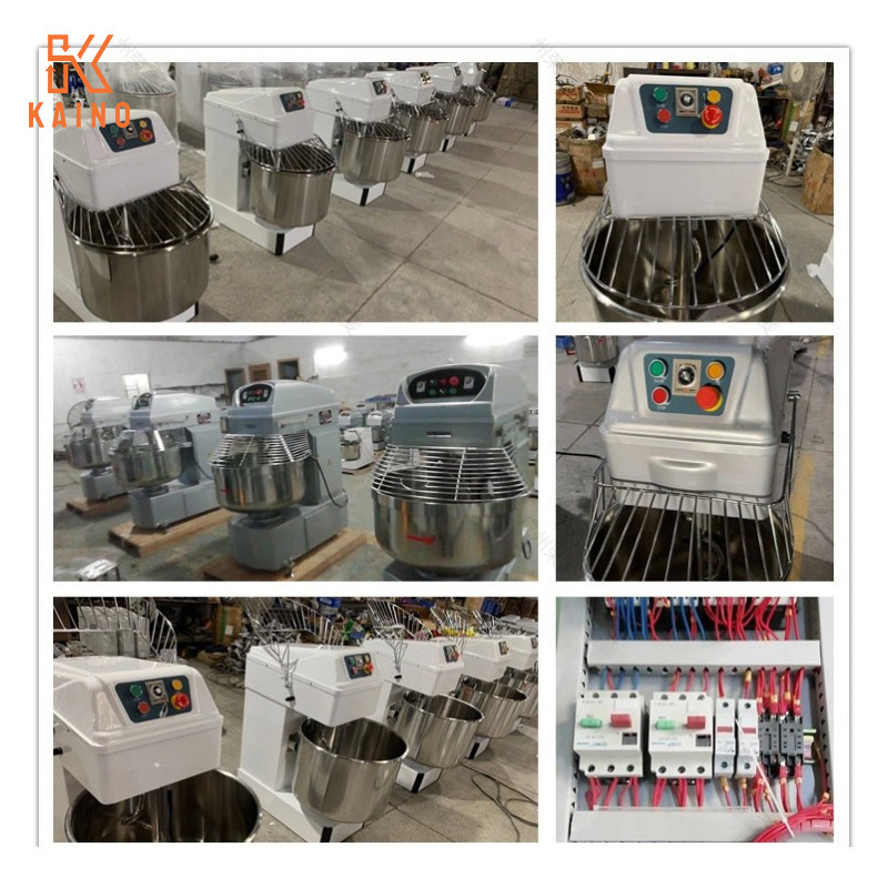 KAINO Commercial 8kg 12kg 16kg 20kg 25kg 33kg 20L - 80L Bread Flour Kneading Machine Spiral Dough Mixer for Bakery Machine