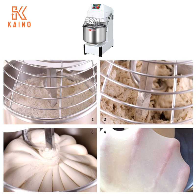 KAINO Commercial 8kg 12kg 16kg 20kg 25kg 33kg 20L - 80L Bread Flour Kneading Machine Spiral Dough Mixer for Bakery Machine