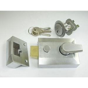 Security Zinc Alloy Rim Deadbolt Latch Rim Lock Night Latch Lock for the interior door