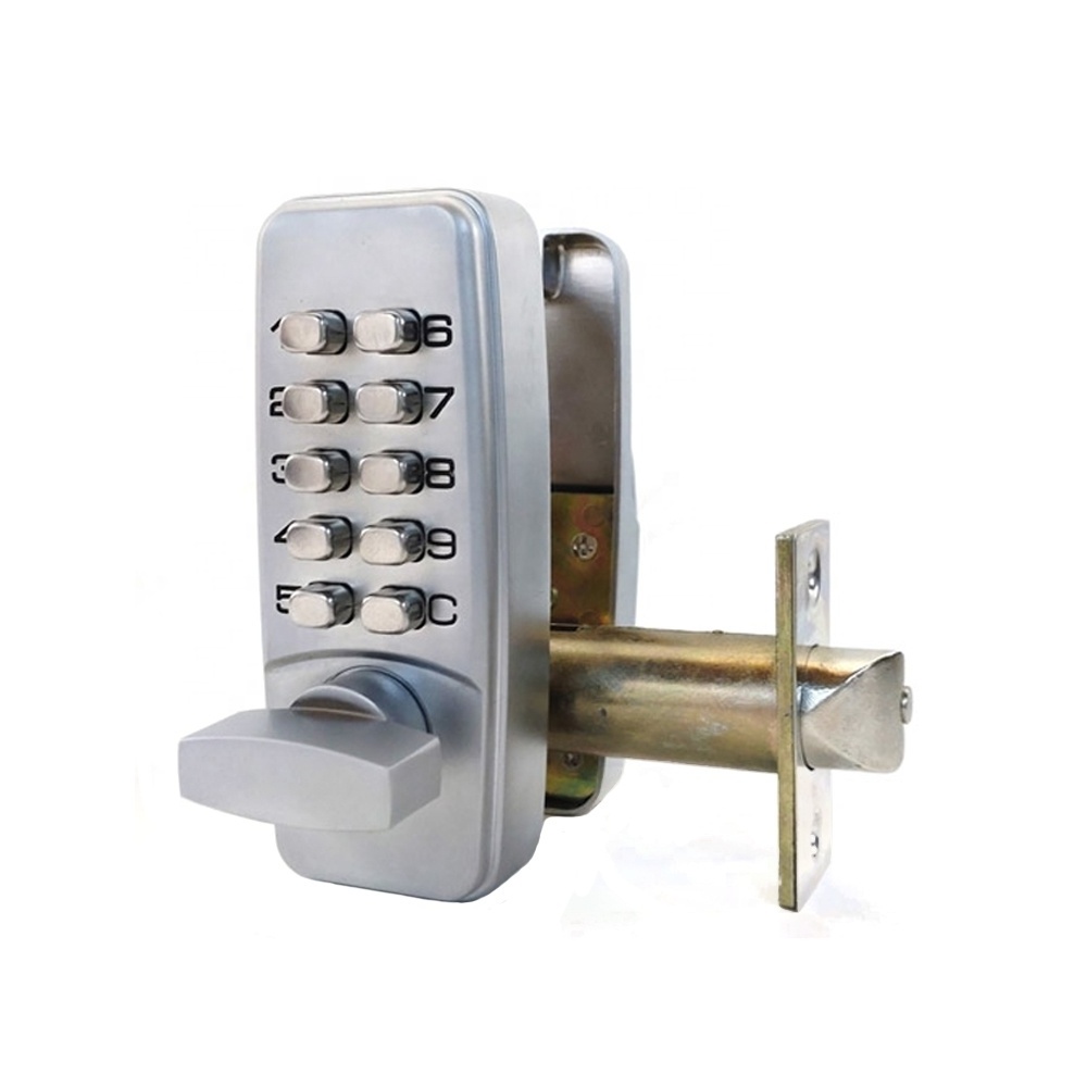 Custom Made High Quality Mechanical Push Button Pin Code Door Lock with Keypad