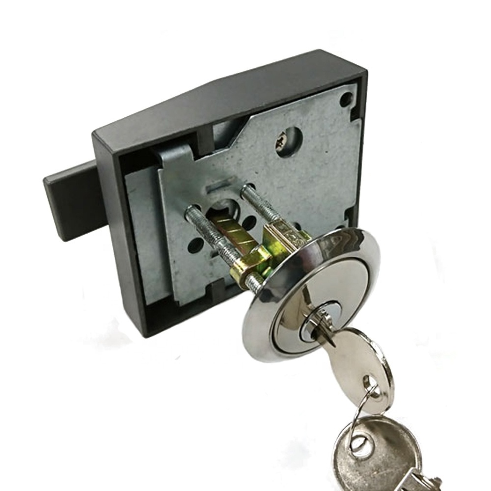 China Supplier Matte Black Passage Door Lever Square Hall Zinc Alloy Front Door Lock Night Latch